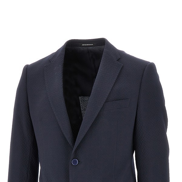 Emporio Armani Single-breasted Suit In Blue