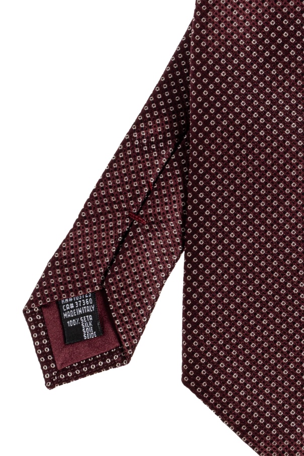 Giorgio Armani Pointed Tie In Brown