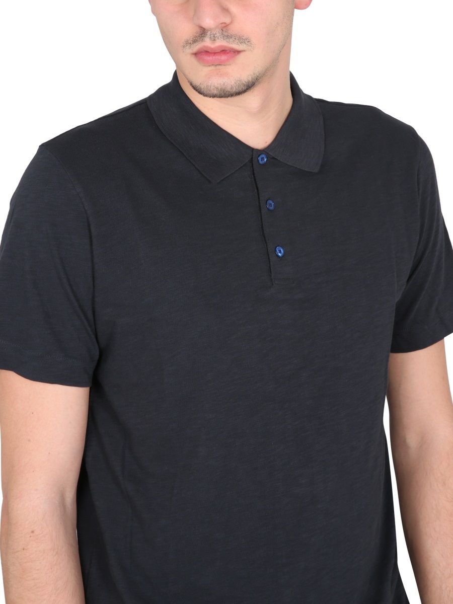 Shop Theory Short-sleeved Polo Shirt In Black