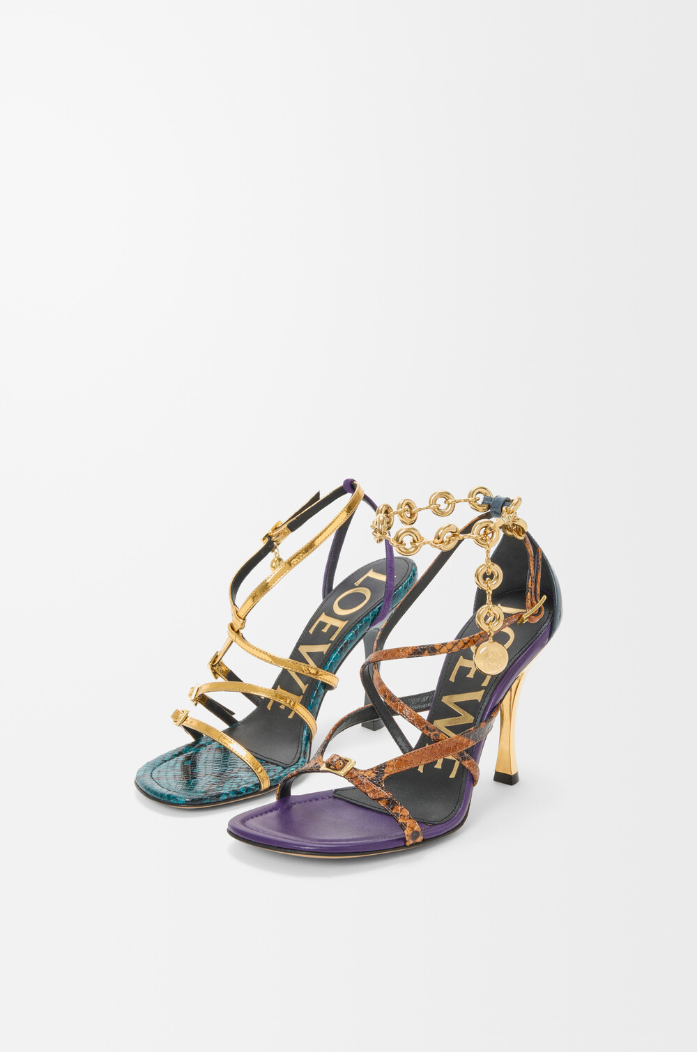 Loewe New Comic Sandals Multicolor In Blue