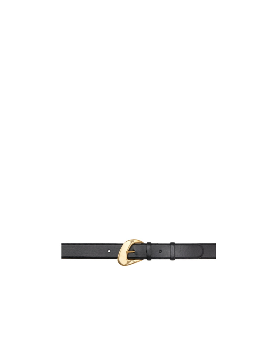 The Row Perforated Belt In Black