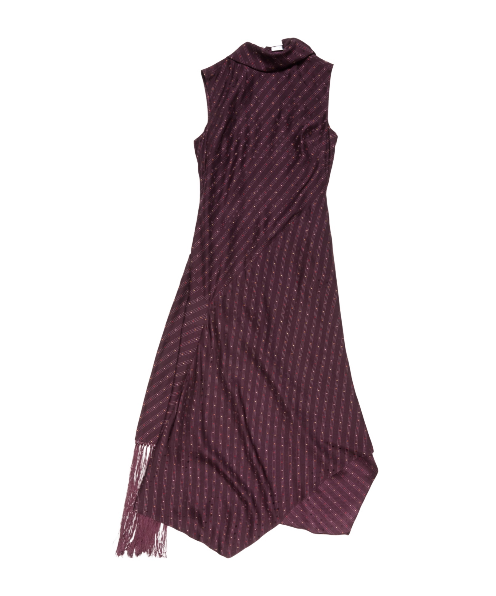 Acne Studios Dale Asymmetric Silk Maxi Dress In Red