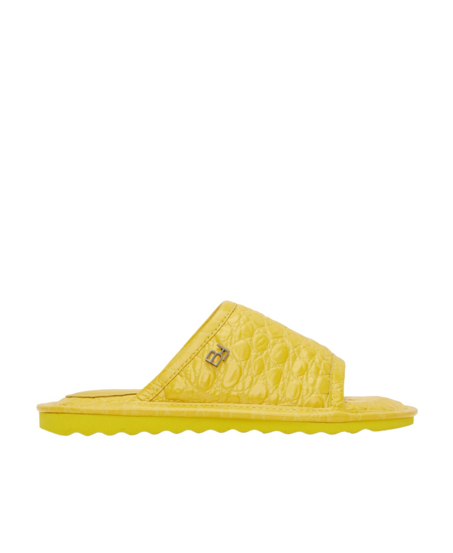 By Far Ari Flat-soled Sandals In Yellow