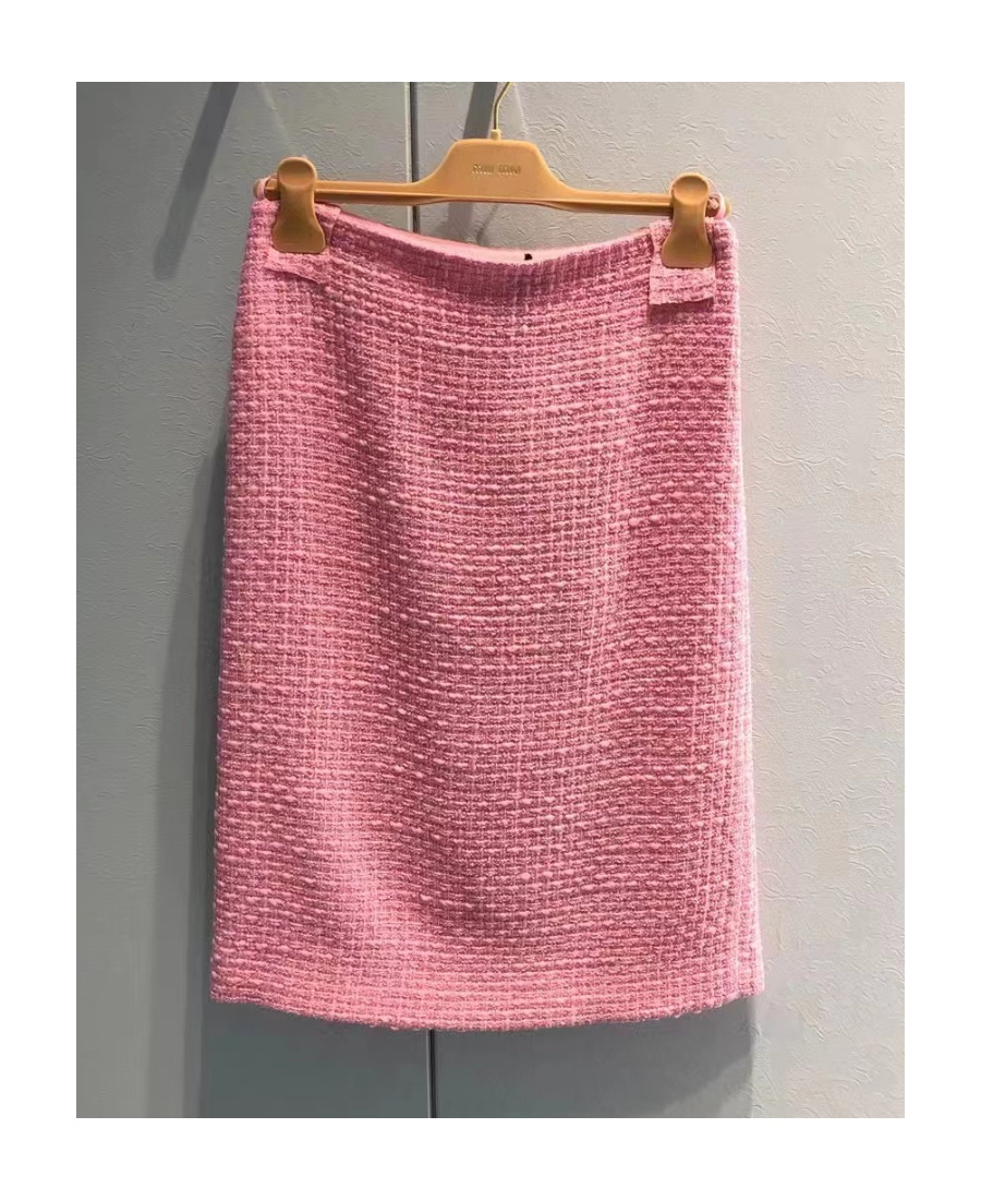Miu Miu Split Detail Skirt In Pink