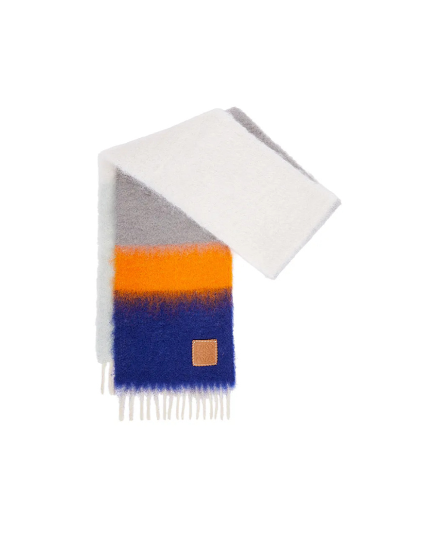 LOEWE SCARF IN MOHAIR AND WOOL