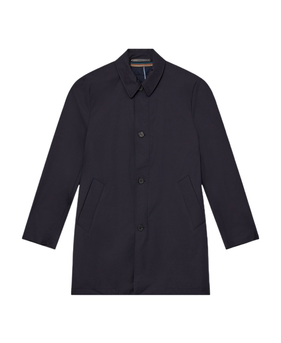 PAUL SMITH CLASSIC-COLLAR COTTON TRENCH-COAT