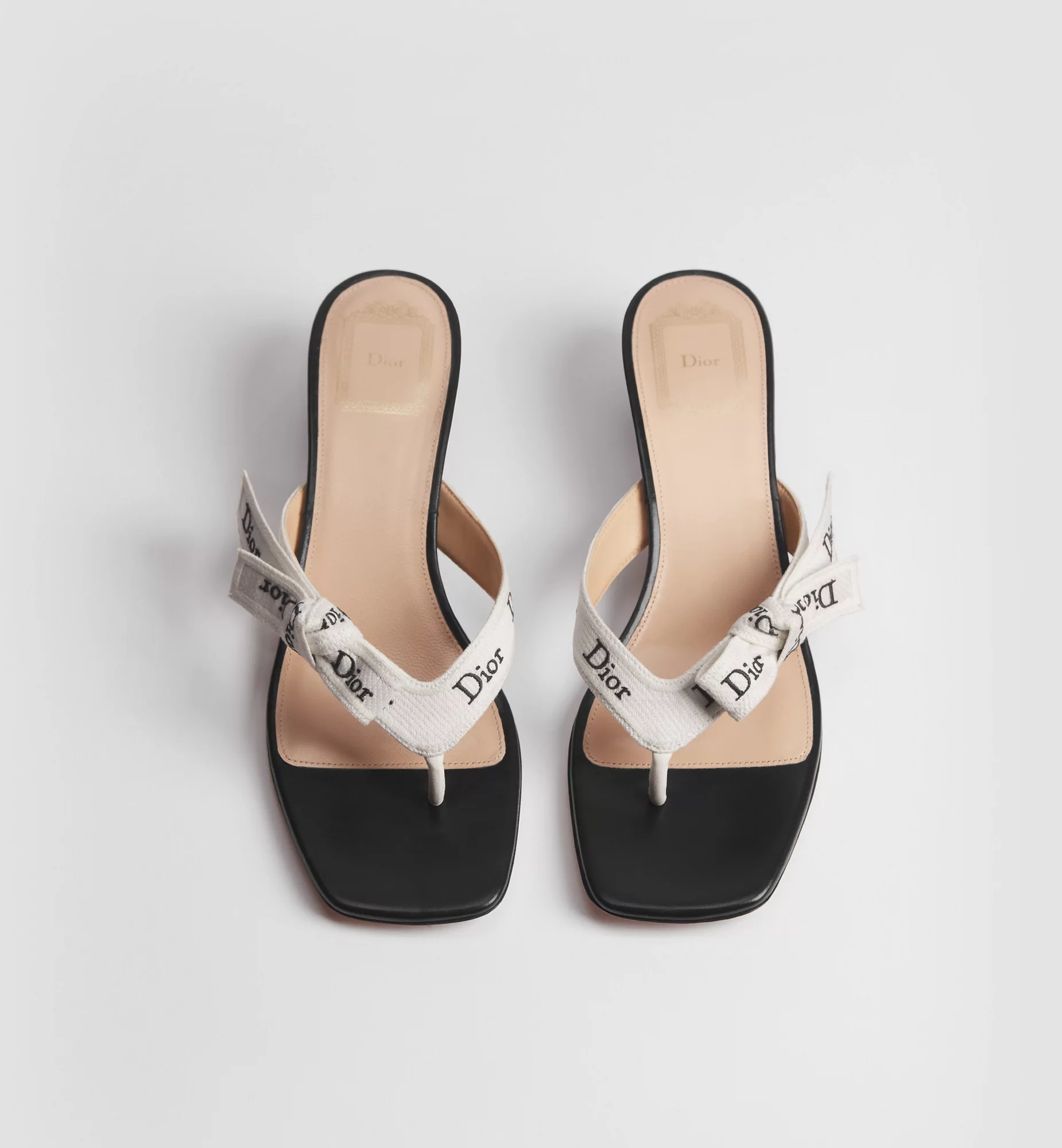 Dior Leather Mules In Multi