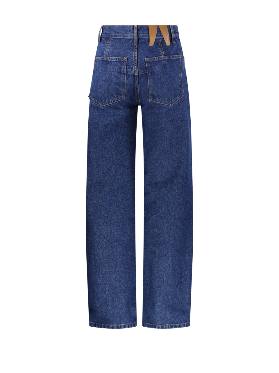 Darkpark Lu Straight Leg Pleat Effect Fitted Jeans In Blue