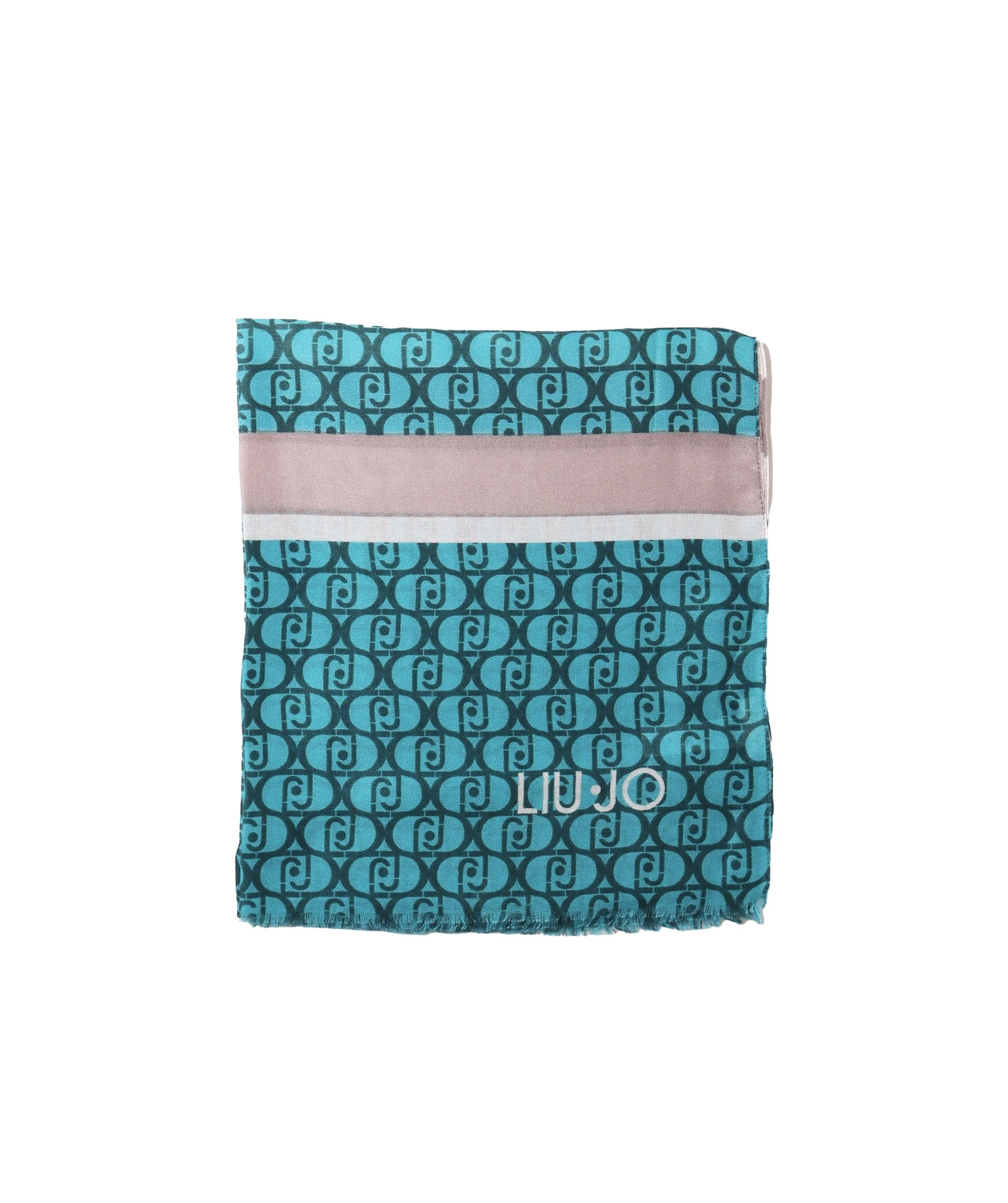 Liu •jo Printed Scarf In Blue