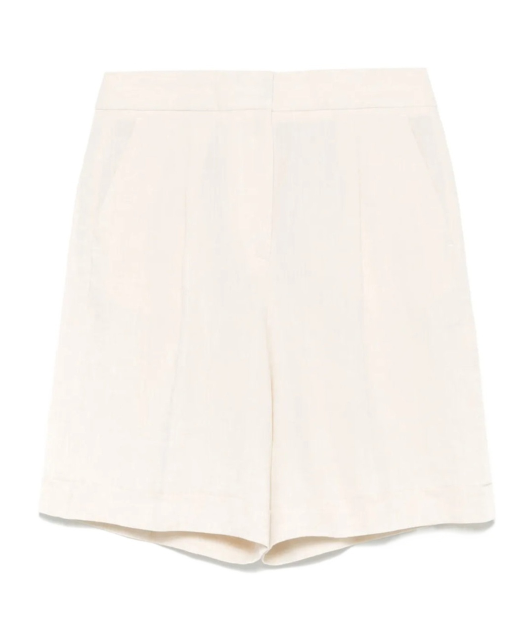 Peserico Leinen-shorts Mit Falten In White