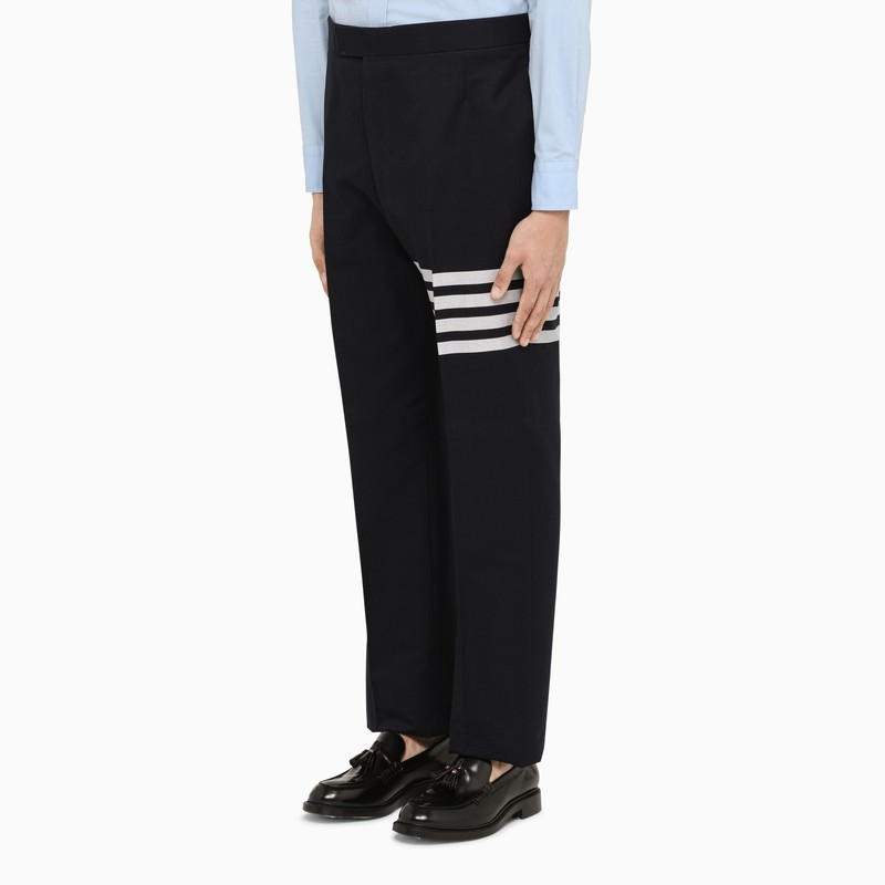 Thom Browne 4-bar Stripe Tailored Trousers In Black