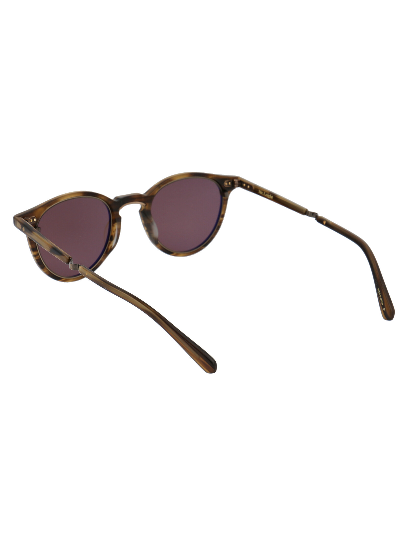 Garrett Leight Tortoiseshell Round Frame Sunglasses In Brown