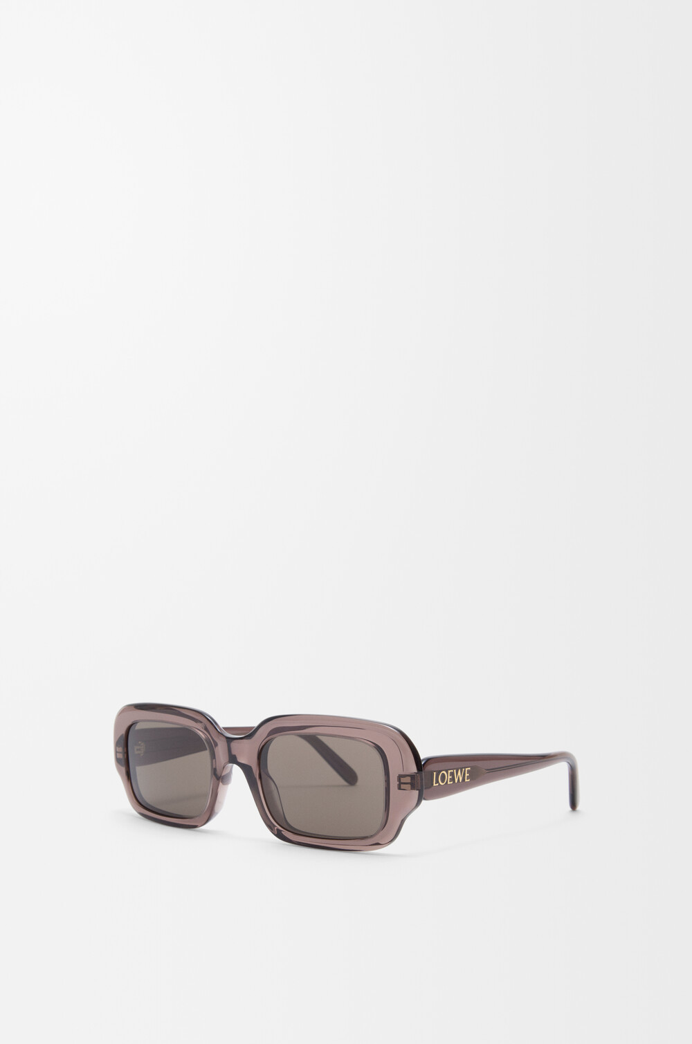 Loewe Occhiali Da Sole Rettangolari Slim In Brown