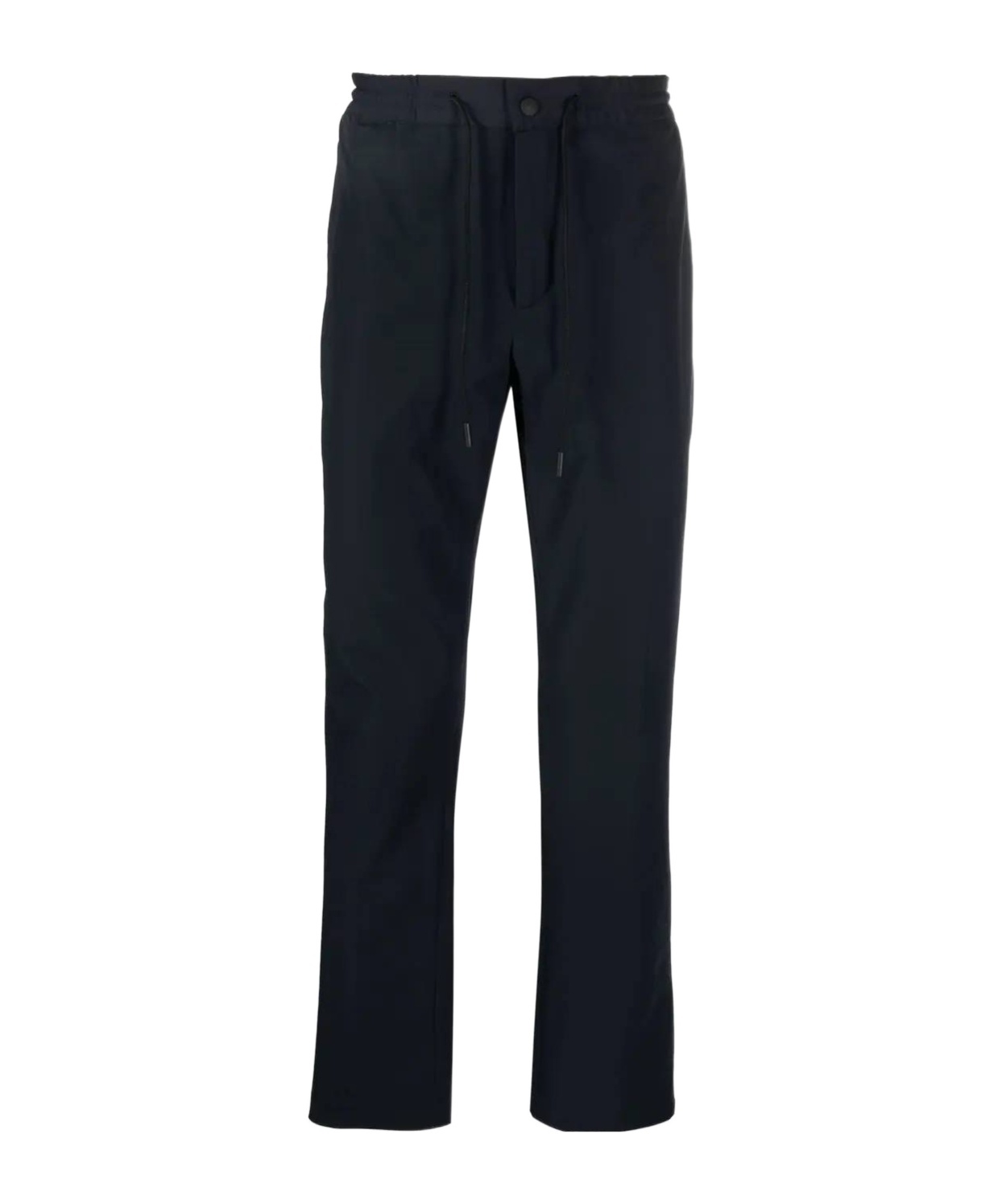 Pt Torino Rebel Pleated Trousers With Elastic Waistband In Black