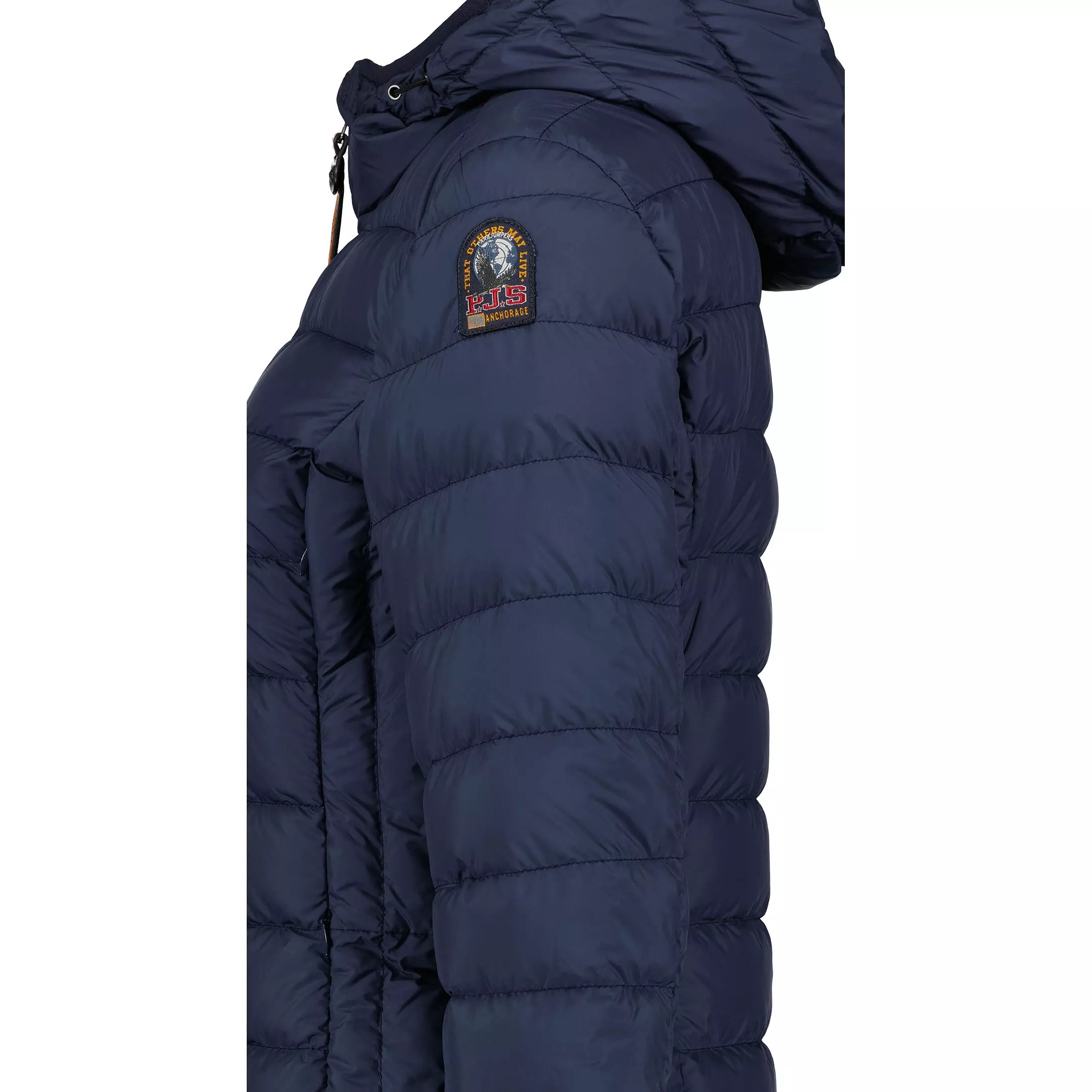 Parajumpers Long-sleeved Hooded Down Jacket In Blue