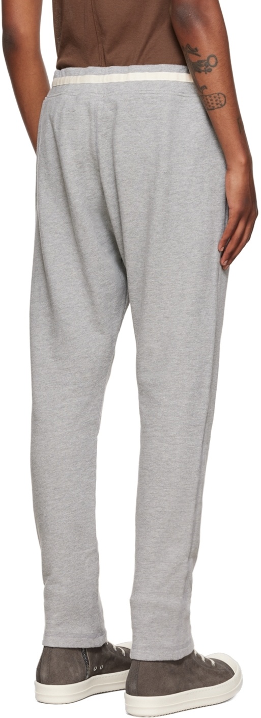 Greg Lauren Strap-up Sweatpants In Gray