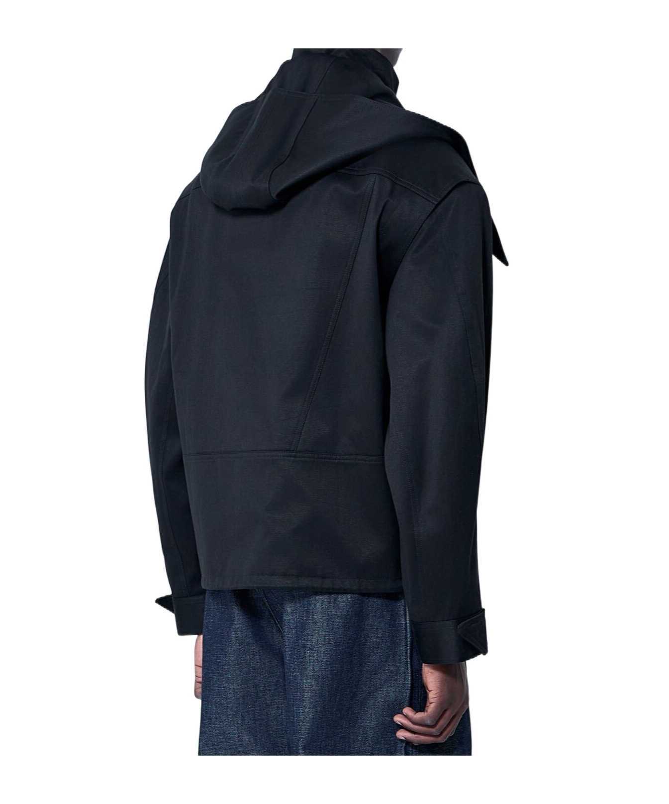 Mugler Men Heavy-duty Cotton Jacket In Black