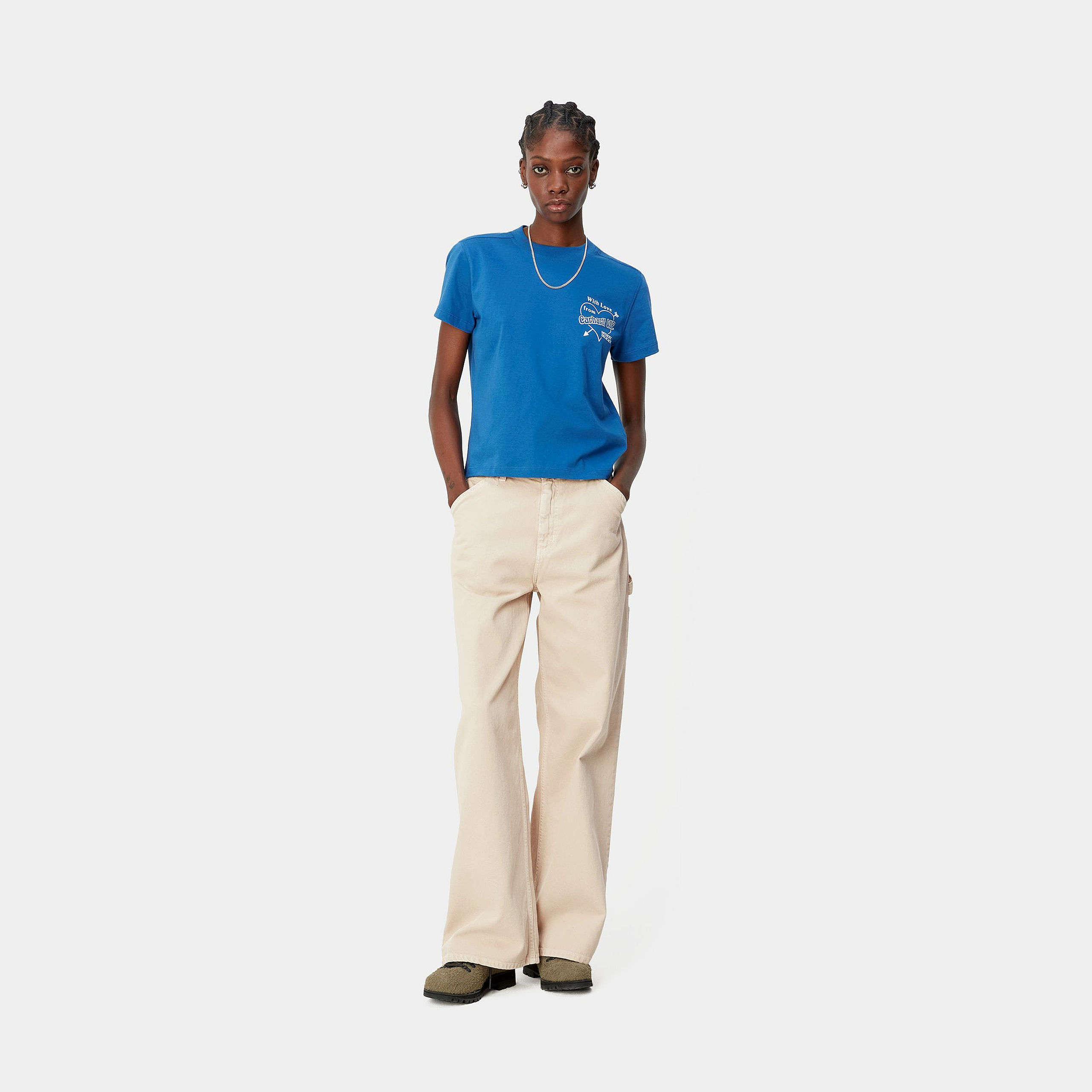 Carhartt Straight-leg Cotton Carpenter Jeans In Nude