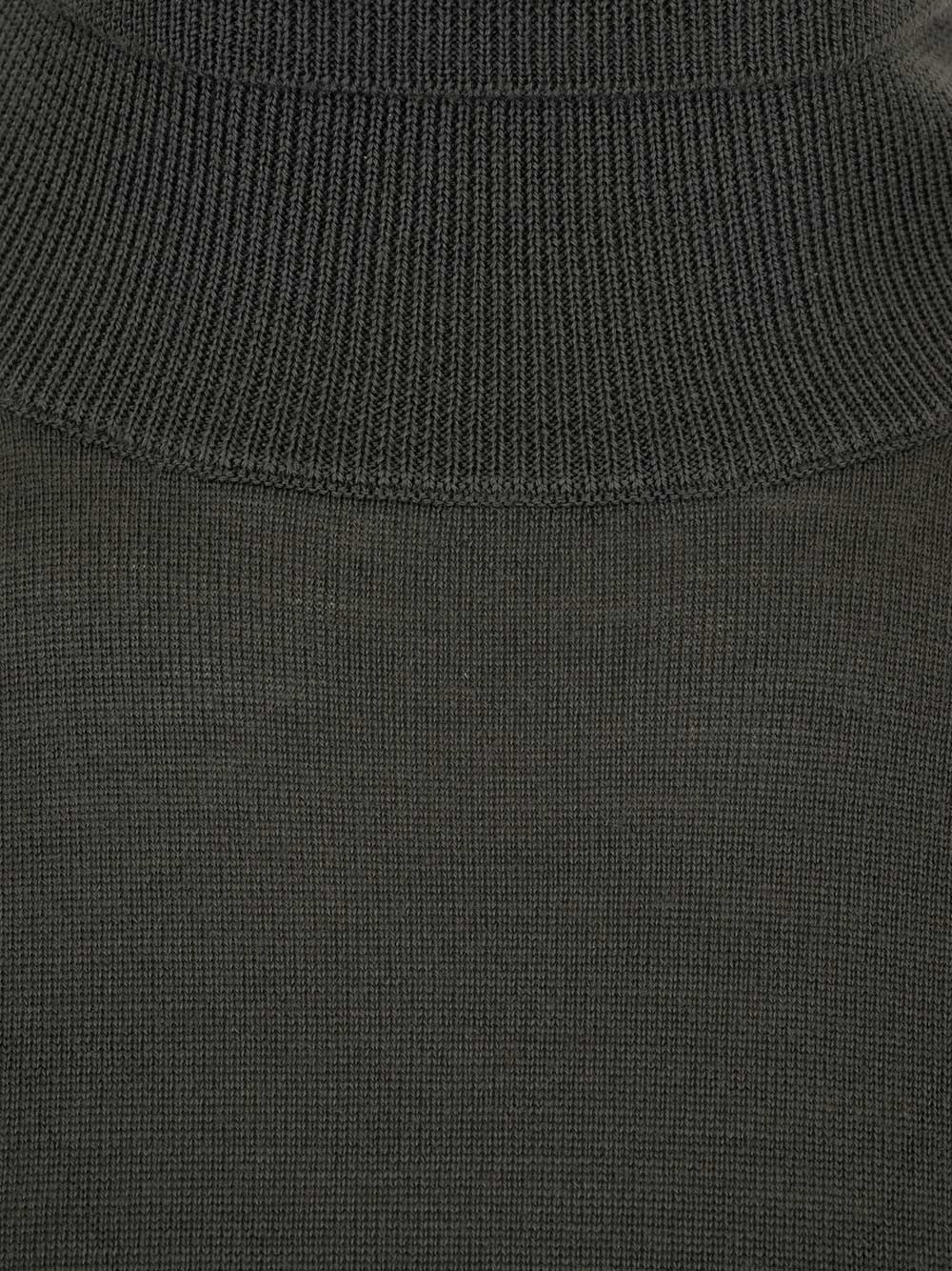 Max Mara Long-sleeved High-neck Pullover In Gray