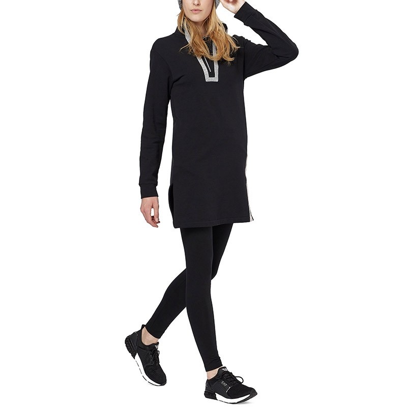 Shop Ea7 High Collar And Long Sleeves Sweater In Black