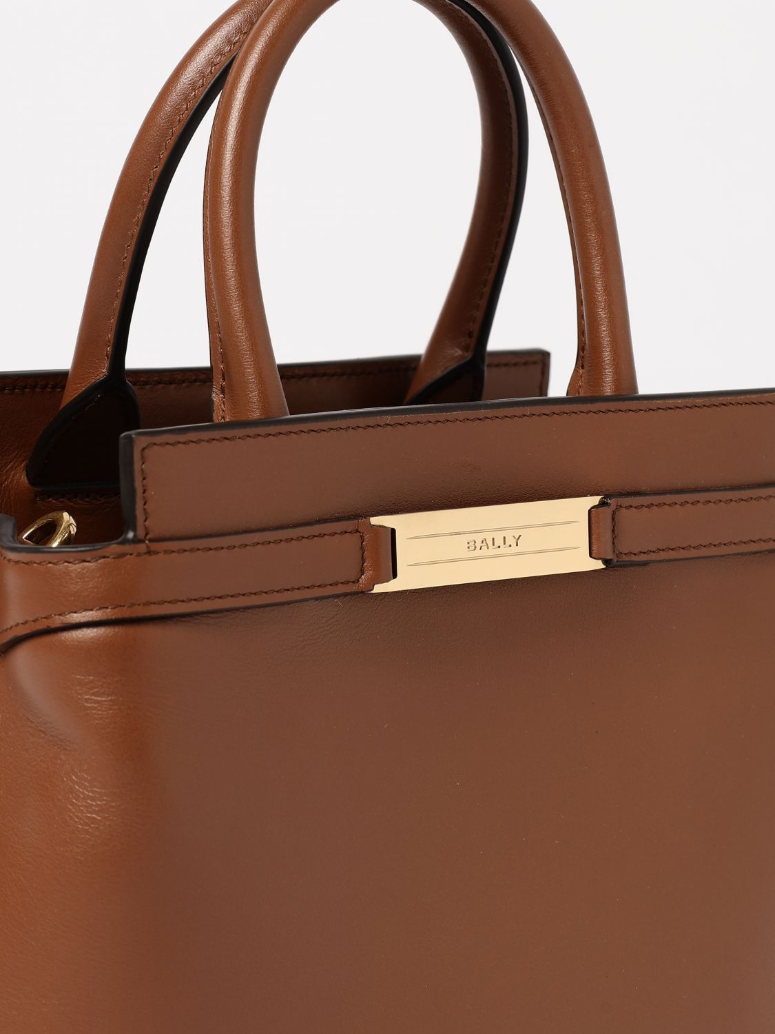 Bally Logo Shoulder Bag In Brown
