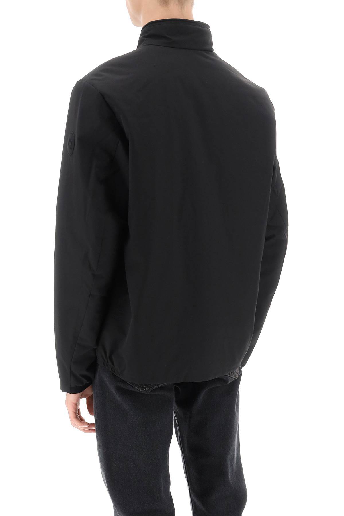 Woolrich Sailing Windbreaker Jacket In Black