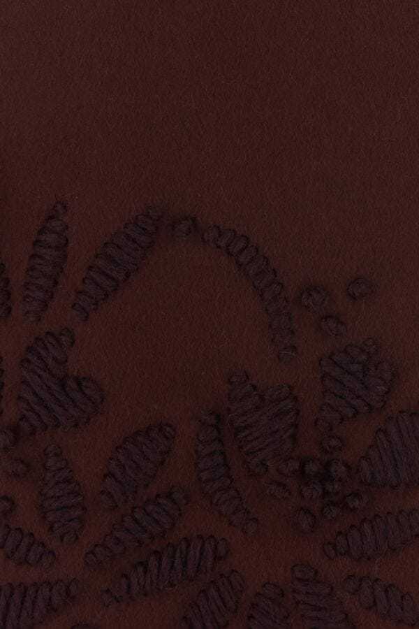 ERMANNO SCERVINO MOTIF-EMBROIDERED COAT
