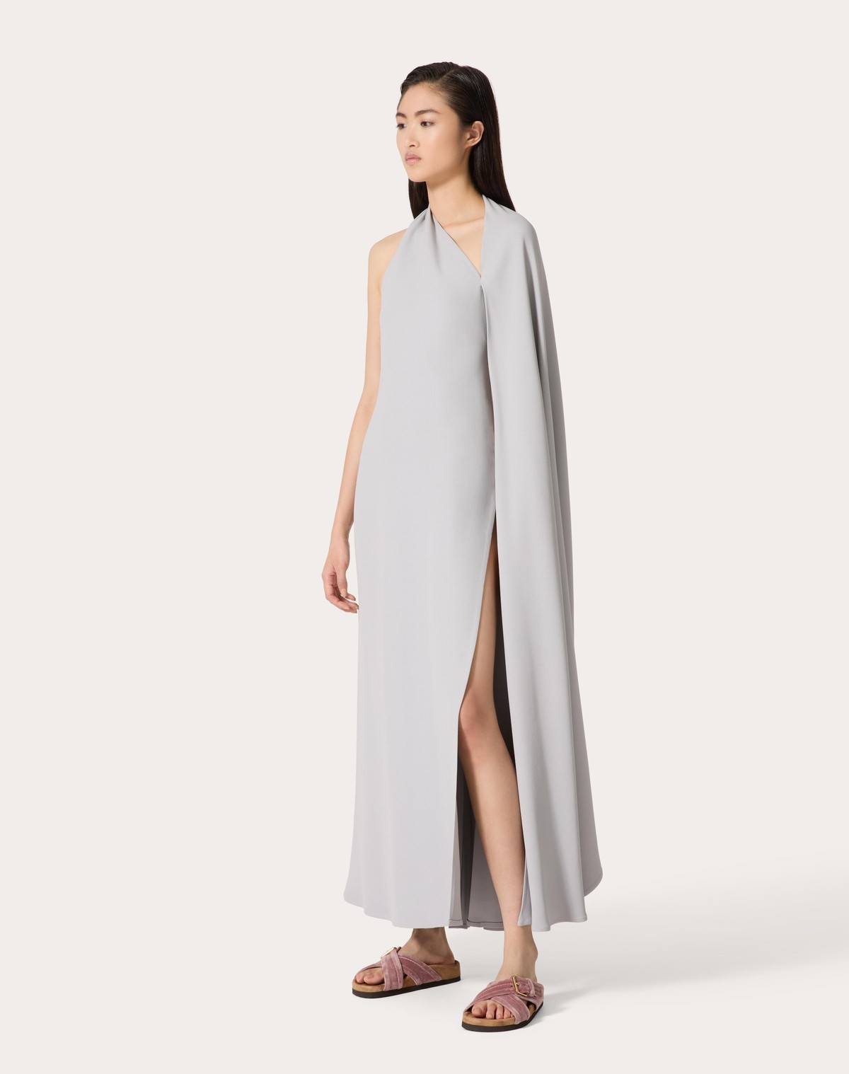 Valentino Structured Couture Medium Length Dress In White