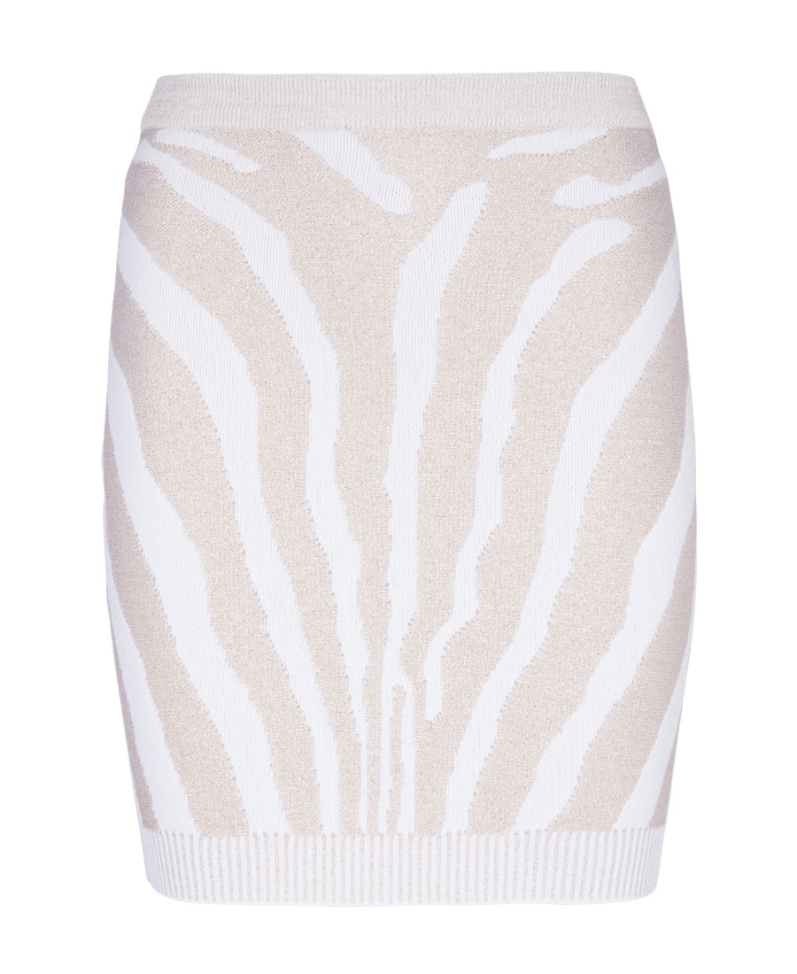 Balmain Synthetic Fibers Skirt In White