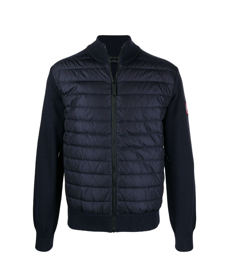 Canada Goose Hybridge Knit Padded Jacket In Black