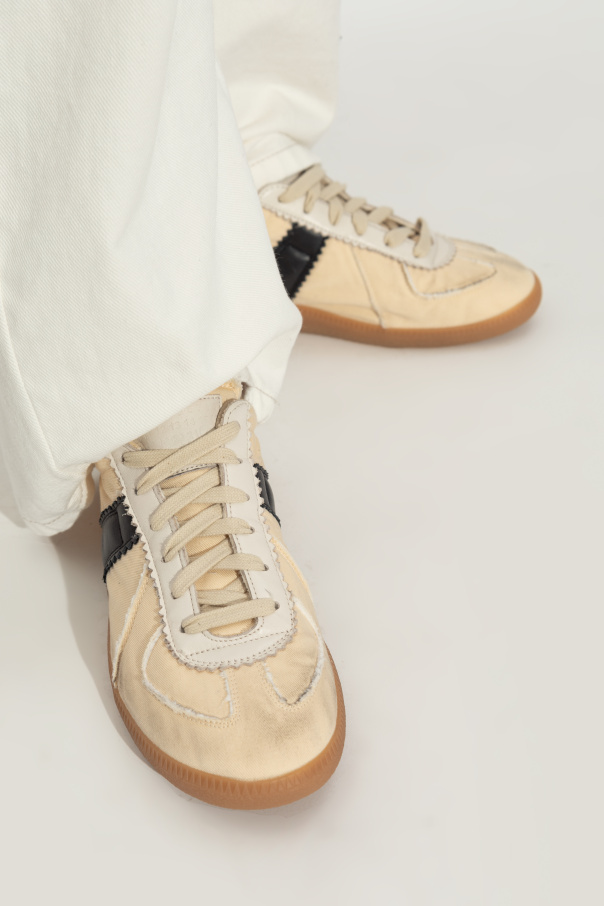 Maison Margiela Multicolor Fabric Replica Sneakers In Nude