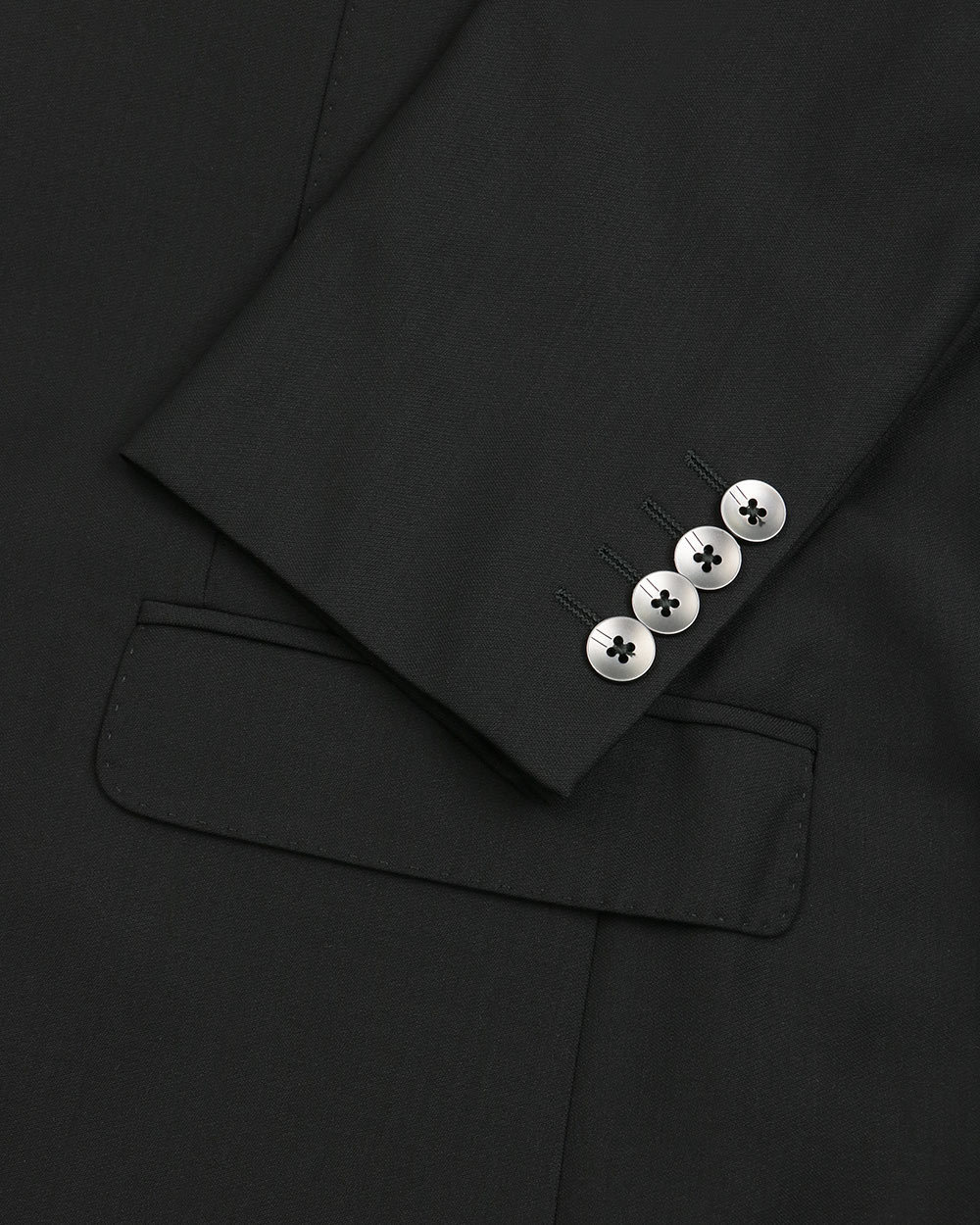 Armani Collezioni Logo Suit Jacket In Black