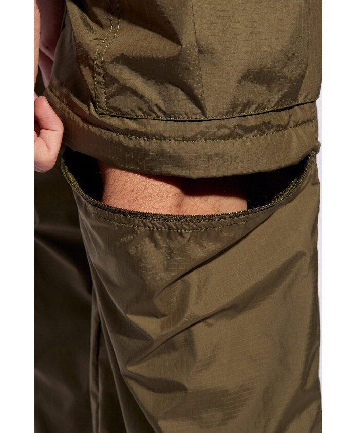 Moncler Straigh-leg Adjustable Trousers In Green