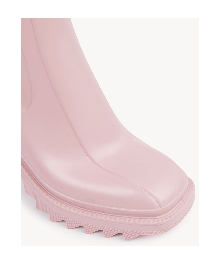 Chloé Short Rain Boots In Pink