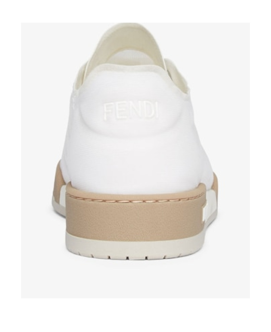 Fendi Match High-top Sneakers In White