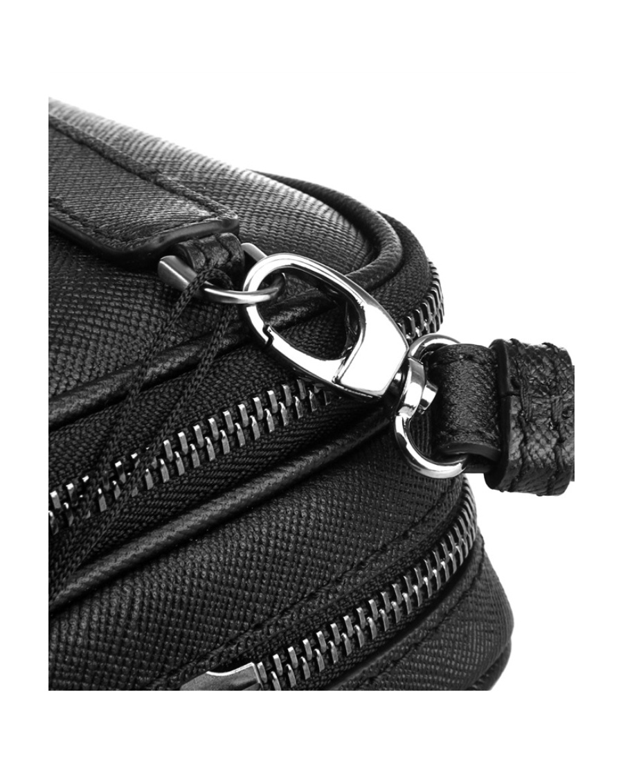 Giorgio Armani Logo Details Handbag In Black
