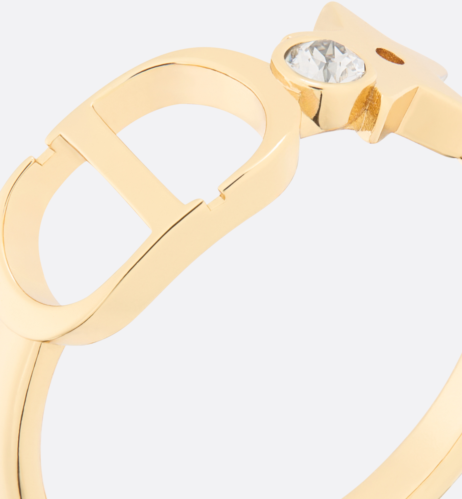 Dior Petit Cd Lucky Star Ring In Gold