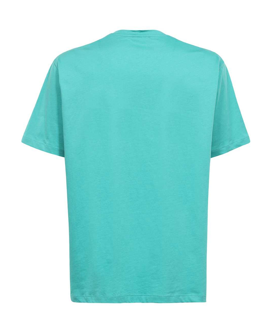 Shop Balmain Logo-print Short-sleeved T-shirt In Green