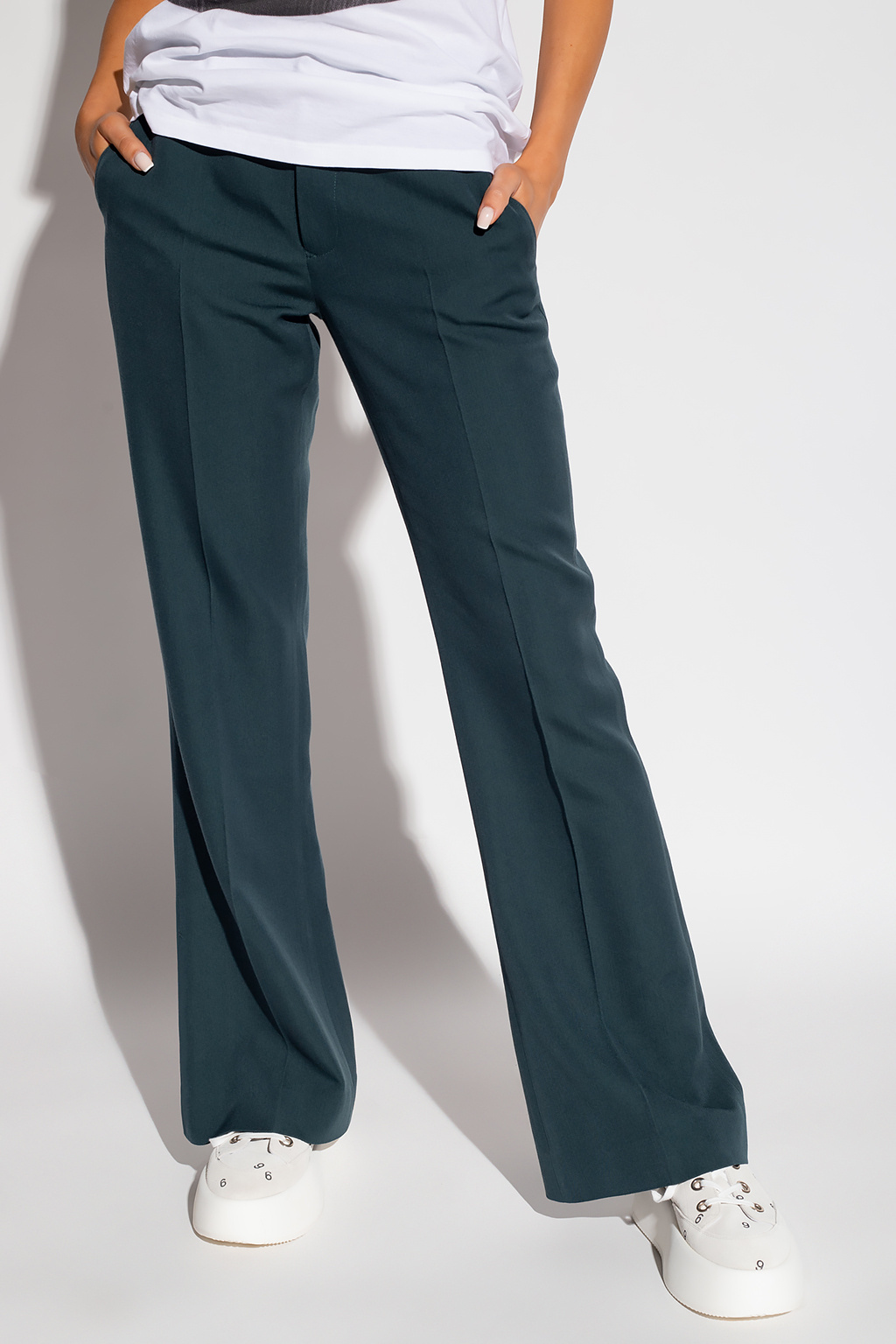 MM6 MAISON MARGIELA WOOL GABARDINE FLARES