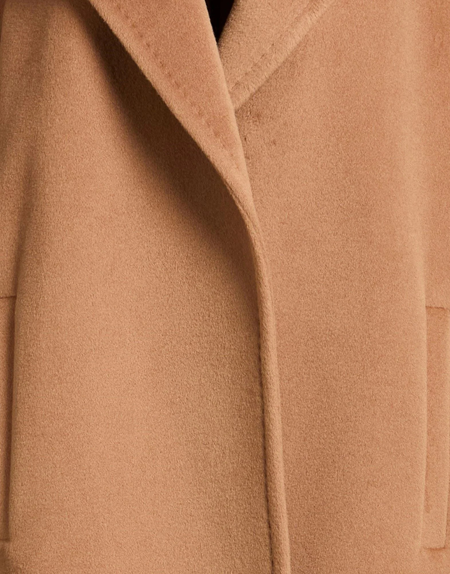 Max Mara Single- Wool Coat In Camel