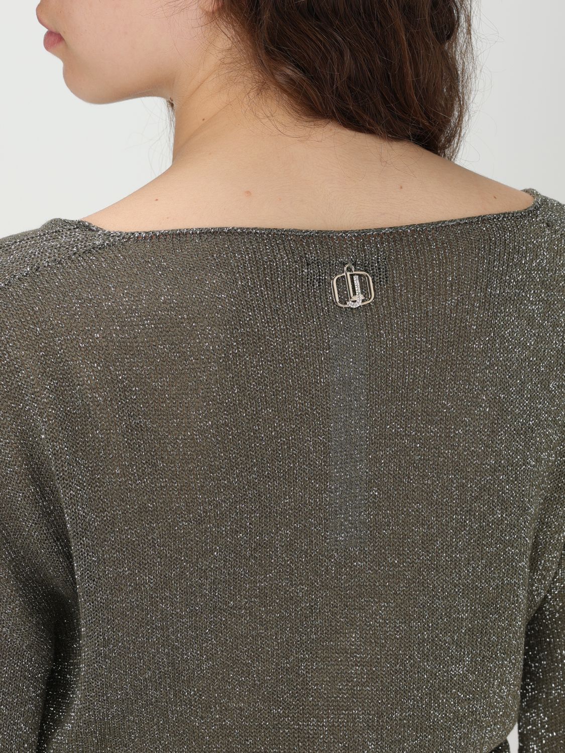 Liu •jo T-shirt Liu Jo Woman Color Green In Gray