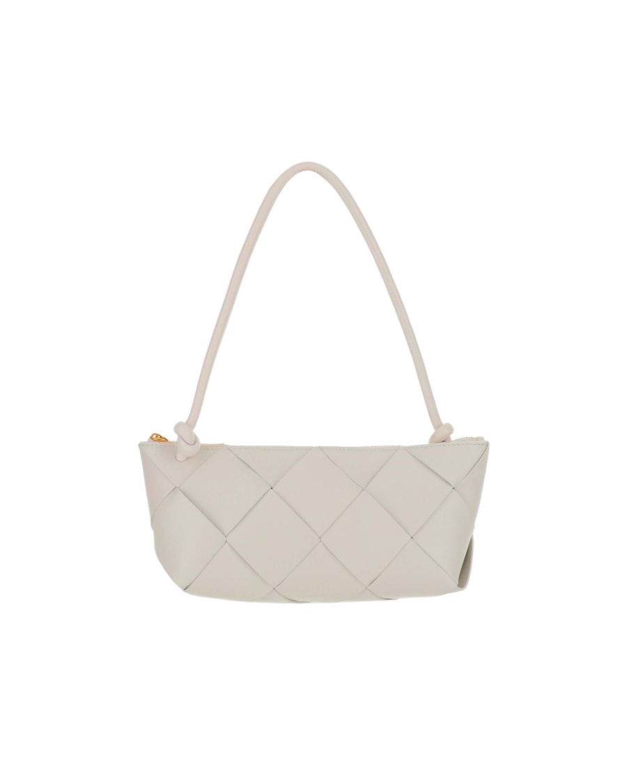 Bottega Veneta Woven Detail Wallet In Nude