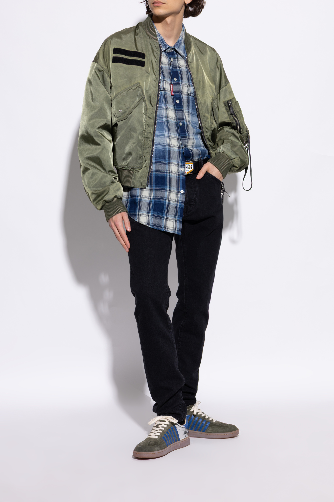 Dsquared2 Lace-up Low-top Sneakers In Green