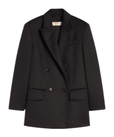 Max Mara Zibeline Camel Olimpia Jacket In Black
