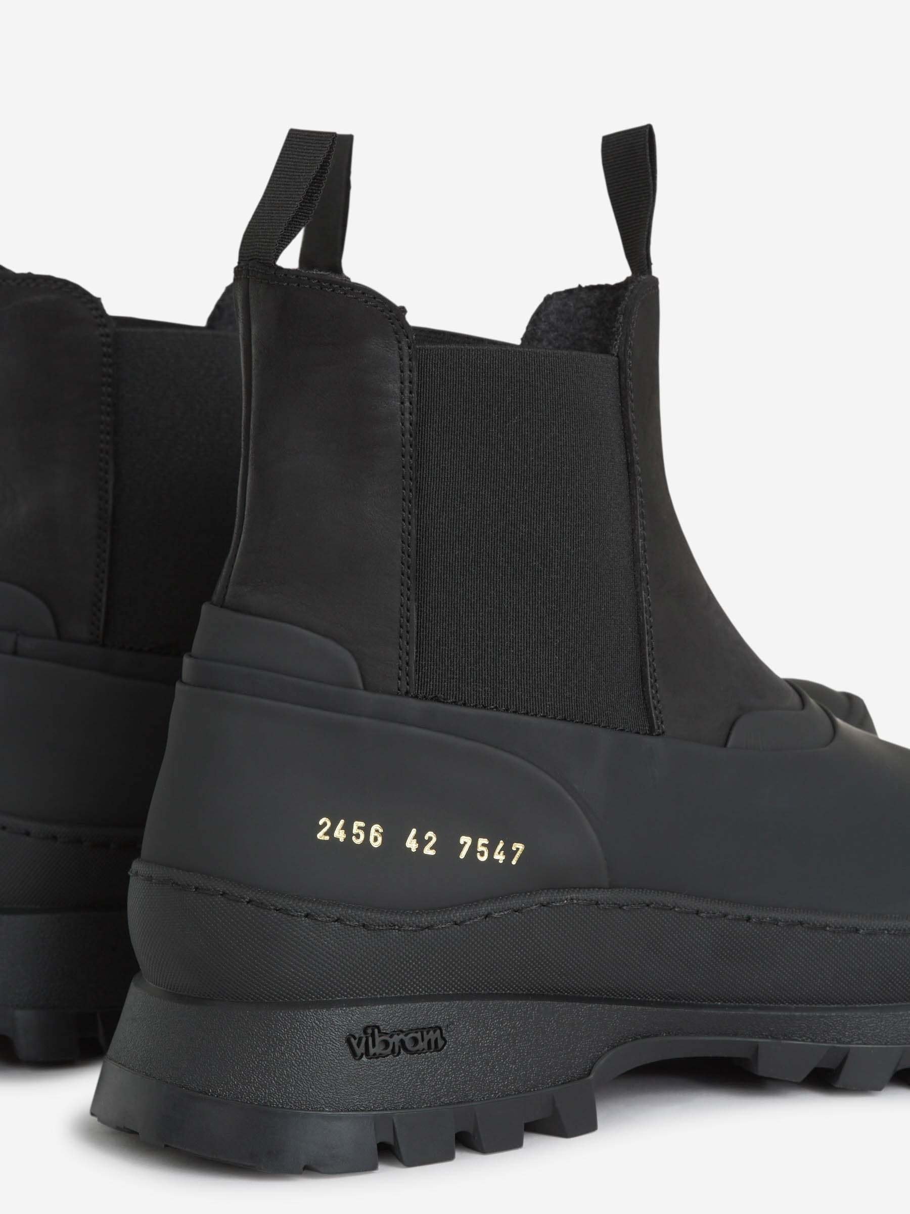 Common Projects Chelsea Hiker Boots In Black