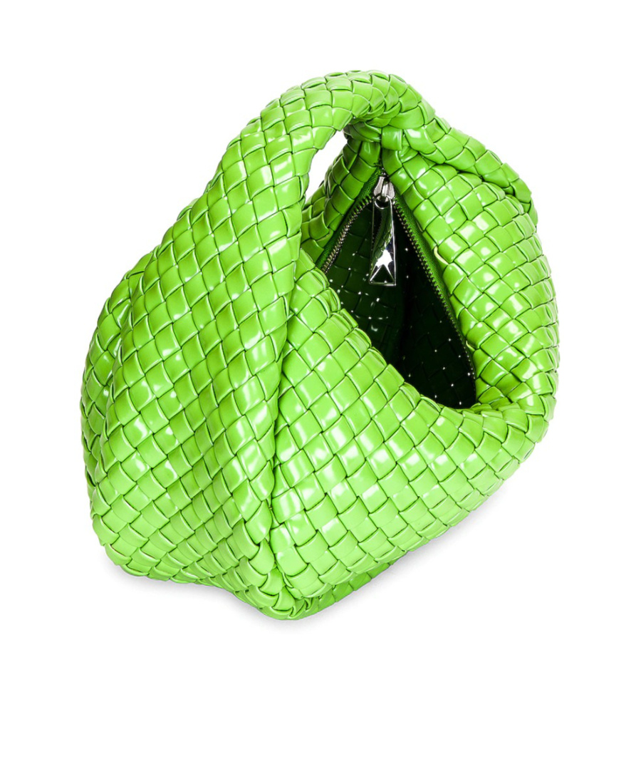 Bottega Veneta Leather Handbag In Green