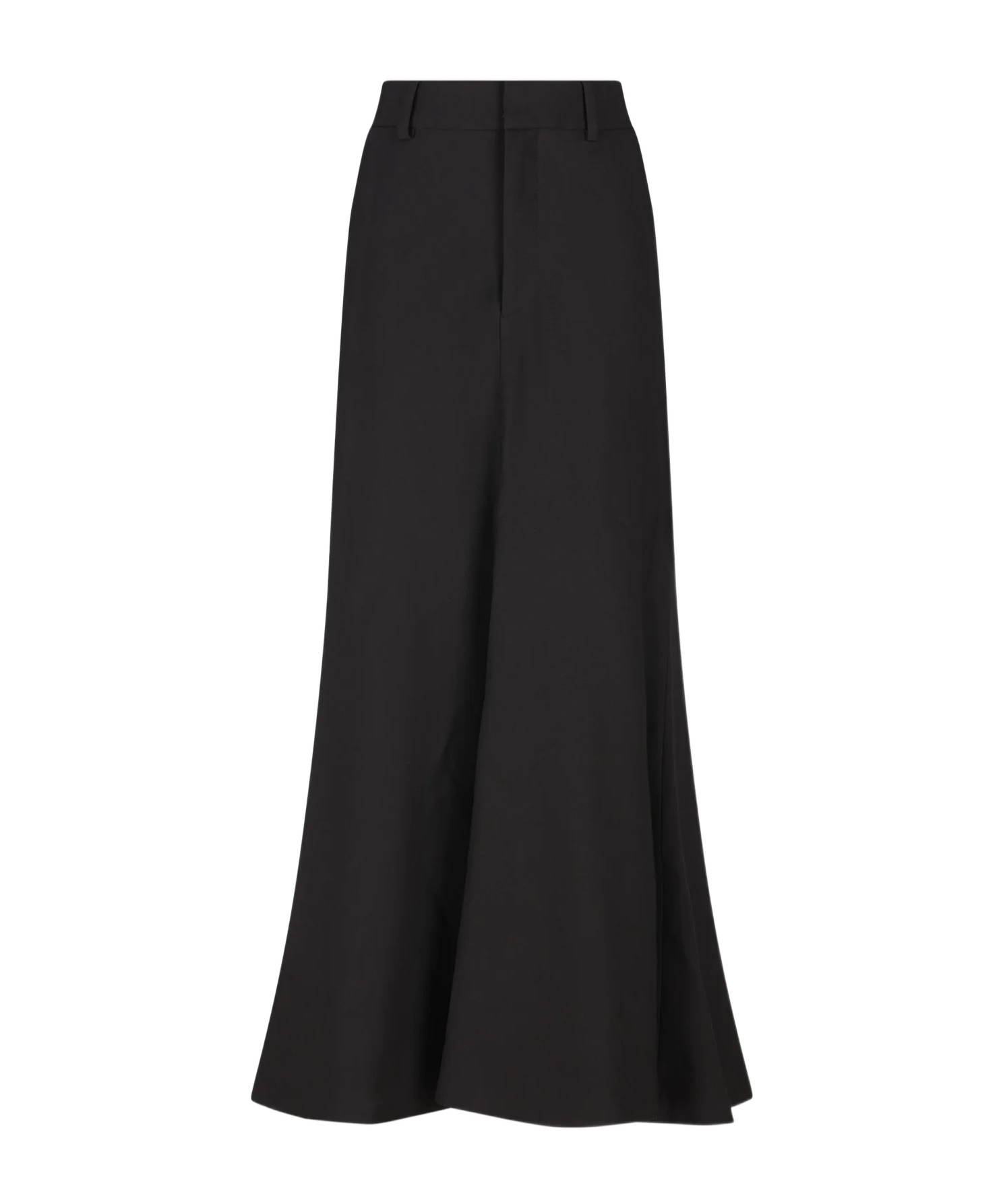 Balenciaga Godet Maxi Skirt In Black