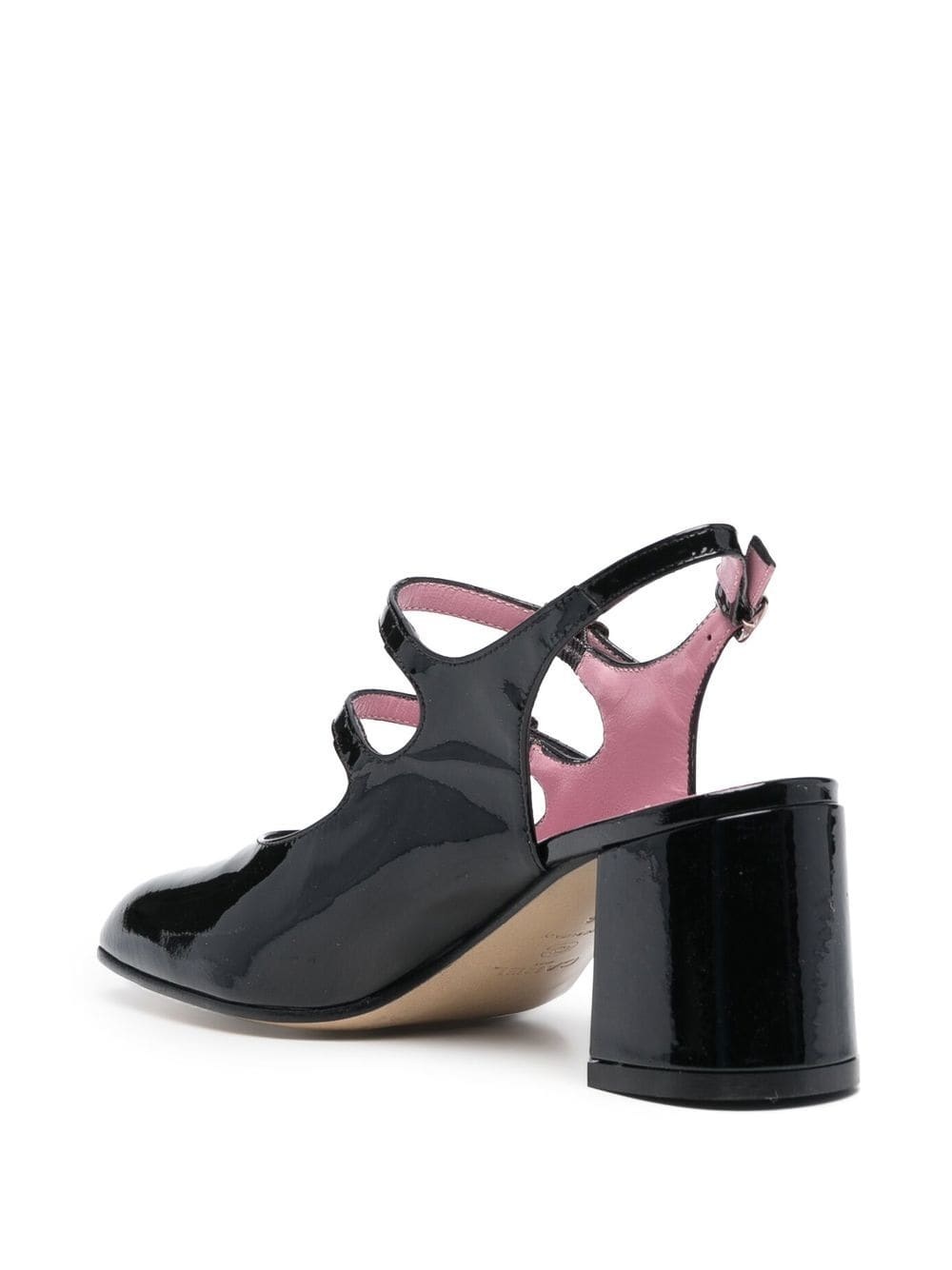 CAREL PARIS CAREL BANANA BLOCK HEEL SANDALS 
