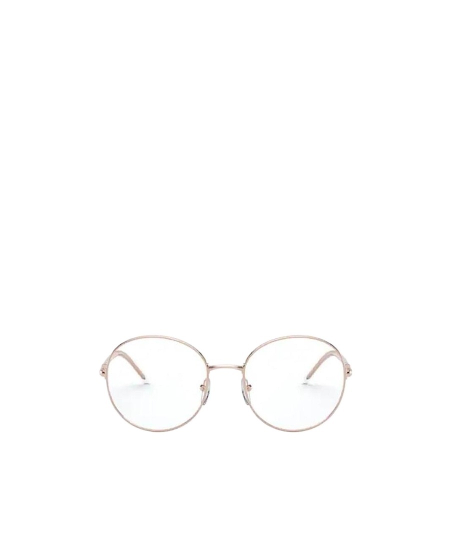 Prada Eyewear Round Frame Glasses In White
