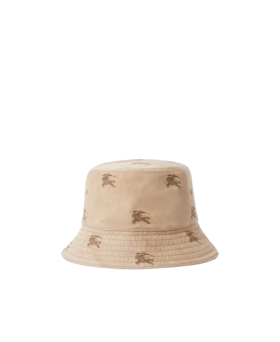 Burberry Ekd Technical Cotton Bucket Hat In Nude